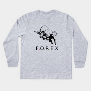 Forex Bulls Kids Long Sleeve T-Shirt